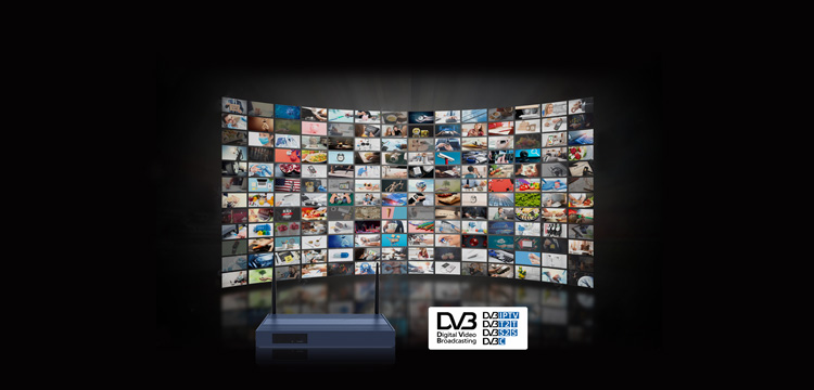 KW1 support DVB-S/S2 DVB-T/T2 DVB-C Standard