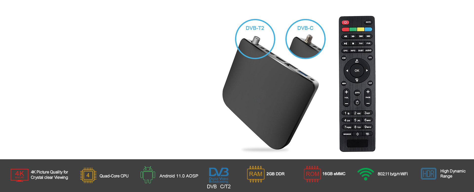 Videostrong 4K hybrid Android TV STB