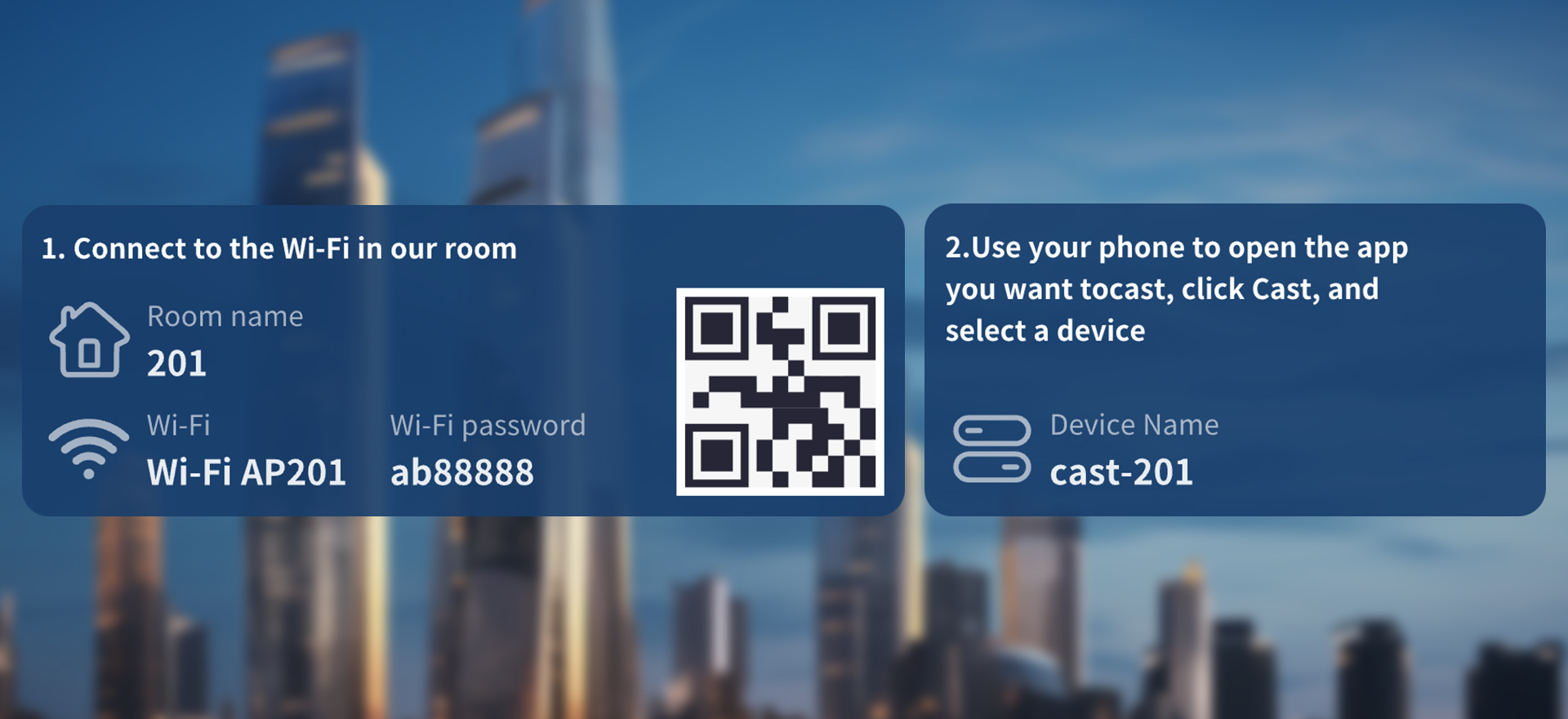 Videostrong Hotel Chromecast Step